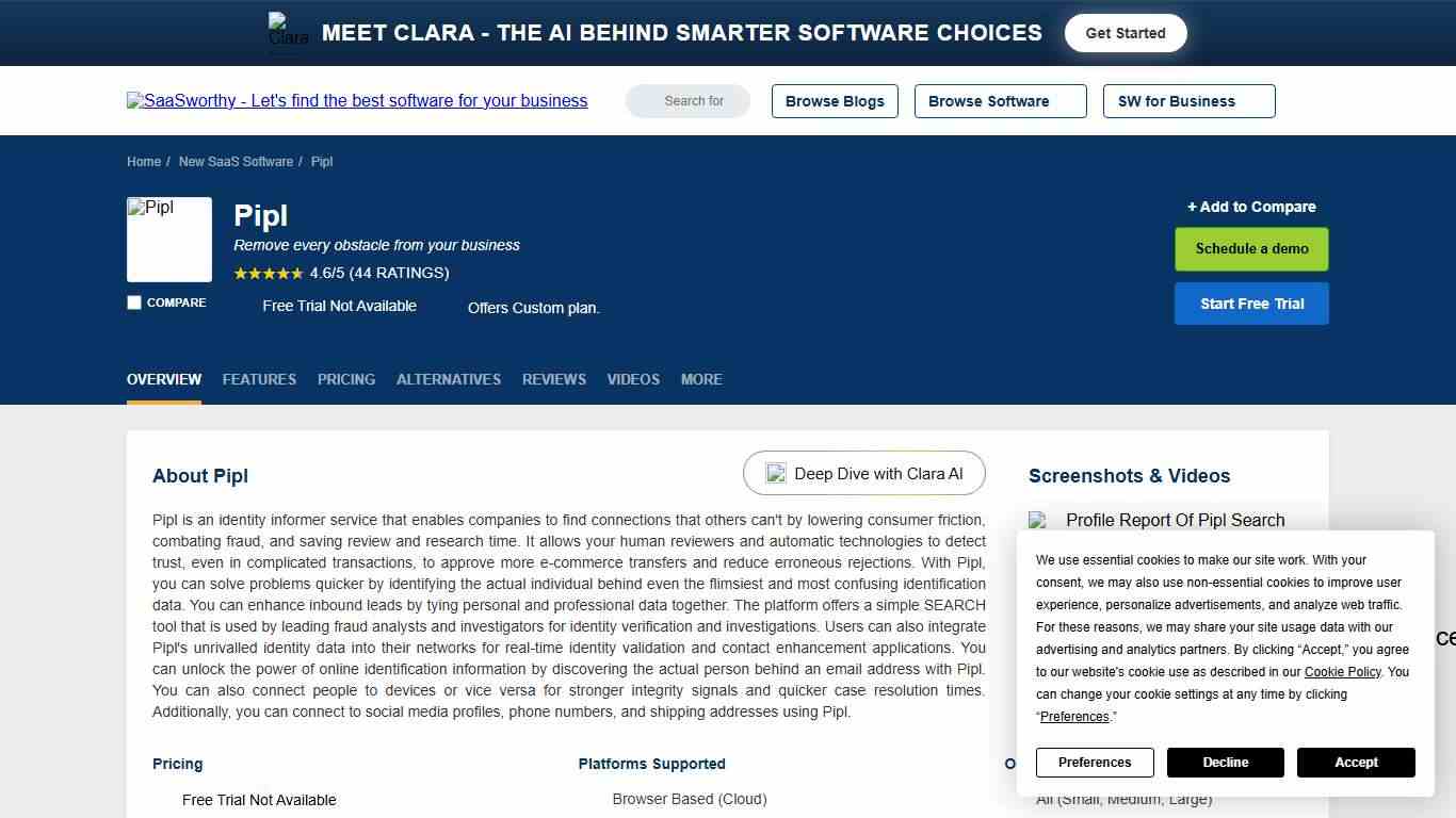 Pipl - Features, Reviews & Pricing (January 2026)